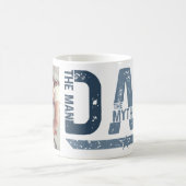 Pap het Man De mythe De legende Custom Photo Koffiemok (Center)