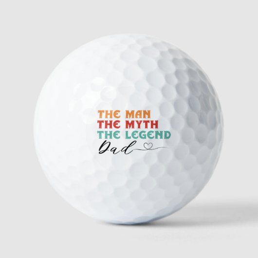 Pap: Het Man, de mythe, de legende Golfballen (Voorkant)