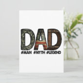 Pap - het man de mythe de legende Pap; vader; vet Kaart (Staand voorkant)