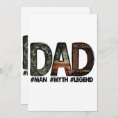 Pap - het man de mythe de legende Pap; vader; vet Kaart (Voorkant / Achterkant)