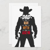 Pap: Het Man, de mythe, de legende Vaderdag Feestdagenkaart (Voorkant / Achterkant)