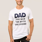 Pap Het Man De mythe De legende | VADERDAG Tri-Blend Shirt (Voorkant)