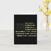 Pap Het Man De mythe De legende Vaders Dag Camo U Kaart (Gele Bloem)