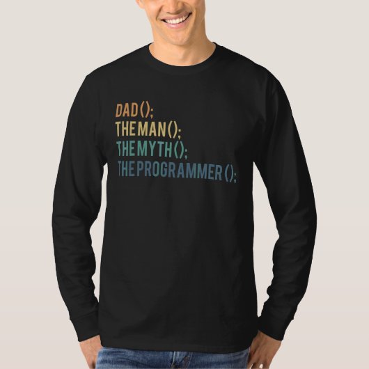 Pap Het Man De Mythe De Programmeur T-shirt (Voorkant)