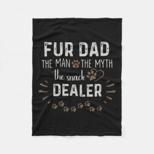 Pap het Man De mythe De Snack Dealer Dog Vaders Fleece Deken
