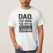 Pap Het Man De Mythe - Grappige  Vaderdag T-shirt (Voorkant)
