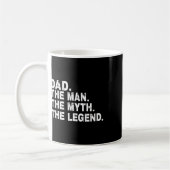 Pap het Man The Myth The Legend Fathers Day Gift Koffiemok (Links)