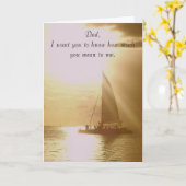 Pap, hoeveel je voor me betekent... kaart (Gele Bloem)