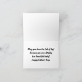 Pap Holding Baby Wenskaart Kaart (Binnen)