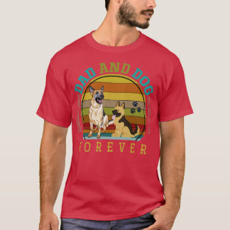 Pap Hondenliefhebber Fathers Dag Gift German Sheph T-shirt
