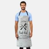 Pap hoofd chef-kok-bq grillig kerstfeest moderne schort (Gedragen)