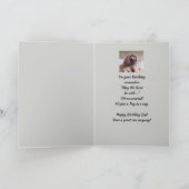 Pap Humor Birthday Wisdom met Cute Pug Dog Animal Kaart (Binnen)