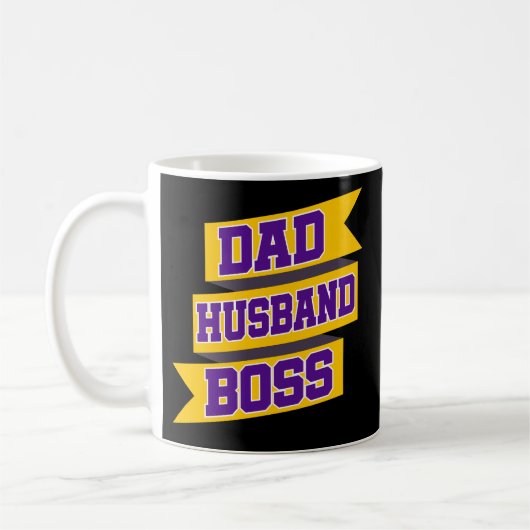 Pap Husband Boss Funny Male Coffee Mok Manager (Links)