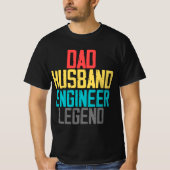 Pap Husband Engineer Legend Engineer T-shirt (Voorkant)