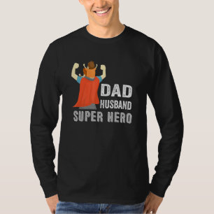 Pap Husband Super Hero Wearing Cape Zoon Vader Vad T-shirt