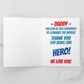 Pap / iedereen - zie terug! -Wenskaart Bedankkaart (Binnen)