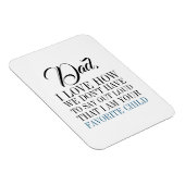 Pap, ik ben je favoriete Vaderdag Magnet. Magneet (Rechterzijde)