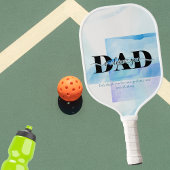 Pap, ik hou van je Blue Waterverf Design Pickleball Paddle