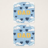 Pap, ik hou van je, vaderdag kaart (Voorkant /achterkant)