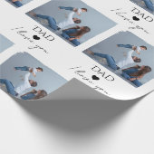 Pap, ik hou van je" - Voor Vaderdag - Cadeaupapier (Hoek)