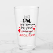 Pap ik zal altijd je kleine meisje zijn, financiee glas (Voorkant)