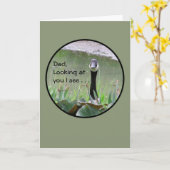 Pap, ik zie je gans in de camera kijken kaart (Gele Bloem)