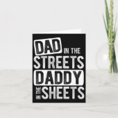 Pap in de straten Pap in de lakens Beste Pap Ev Kaart (Voorkant)