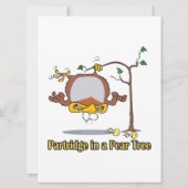pap in parelboom , eerste kerstdag feestdagenkaart (Voorkant)