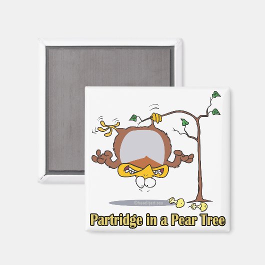 pap in parelboom , eerste kerstdag magneet (Voorkant / Achterkant)