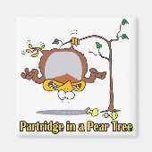 pap in parelboom , eerste kerstdag magneet (Voorkant)