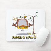 pap in parelboom , eerste kerstdag muismat (Met muis)