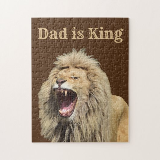 Pap is Koning Vader Dag Partij Legpuzzel (Verticaal)