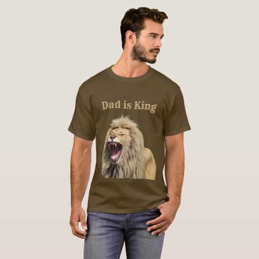 Pap is Koning Vader Dag Partij T-shirt (Voorkant volledig)