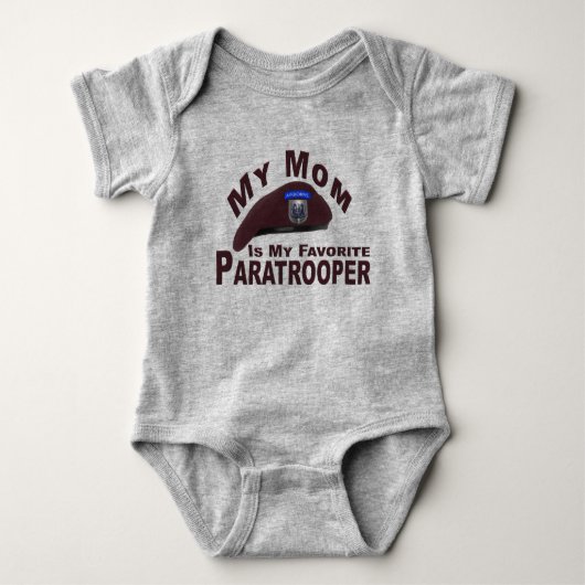 Pap is mijn favoriete 82e Airborne Paratrooper Romper (Voorkant)