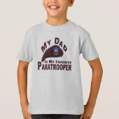 Pap is mijn favoriete 82e Airborne Paratrooper T-shirt (Voorkant)