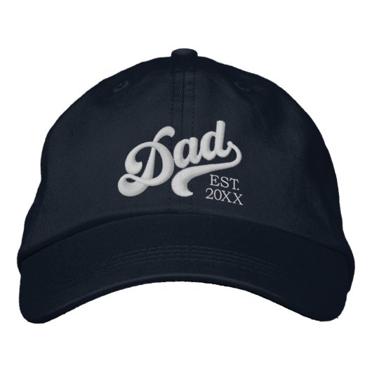 Pap Jaar ingesteld Geborduurde Pet (Voorkant)