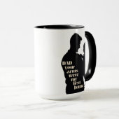 Pap, je armen waren mijn eerste thuis | Coffee Mok (Voorkant rechts)