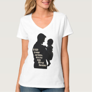 Pap, je armen waren mijn eerste thuis   Dames T-shirt