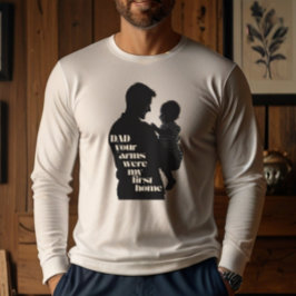 Pap, je armen waren mijn eerste thuis | Heren Tri-Blend Shirt