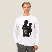 Pap, je armen waren mijn eerste thuis | Heren Tri-Blend Shirt (Voorkant)