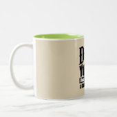 Pap, je bent altijd als een vader voor mij groen g tweekleurige koffiemok (Links)