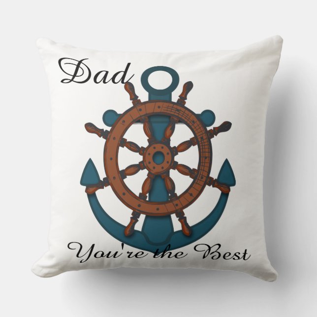 Pap Je bent de beste anchor Pillow. Kussen (Voorkant)