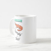 Pap, je bent de beste Shrimply! Grappige Vaderdag Koffiemok (Voorkant links)