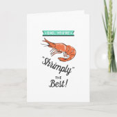 Pap, je bent de beste Shrimply! Grappige verjaarda Kaart (Voorkant)