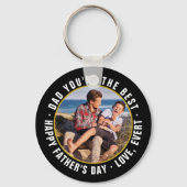 Pap Je bent de Beste Vaderdag Foto Sleutelhanger (Voorkant)
