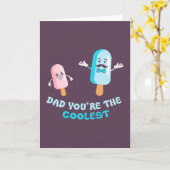 Pap, je bent de coolste Vaderdag pap. Kaart (Gele Bloem)