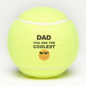 Pap, je bent de mooiste grappigste nieuwigheidsten tennisballen (Achterkant)