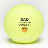 Pap, je bent de mooiste grappigste nieuwigheidsten tennisballen (Voorkant)