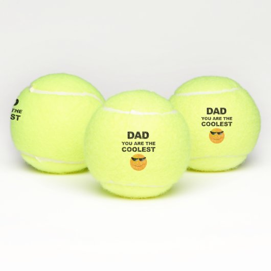 Pap, je bent de mooiste grappigste nieuwigheidsten tennisballen (Multi)