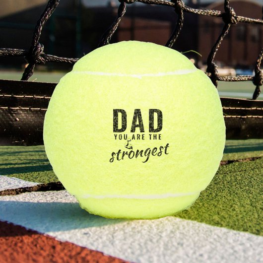 Pap, je bent de sterkste vaderdag. tennisballen